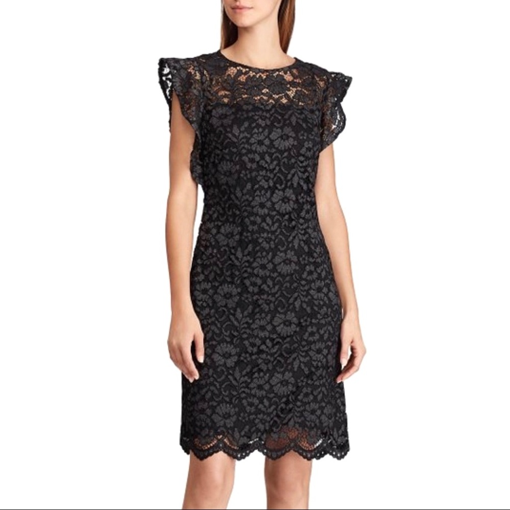 Lauren Ralph Lauren Women’s Blue Lace Dress
